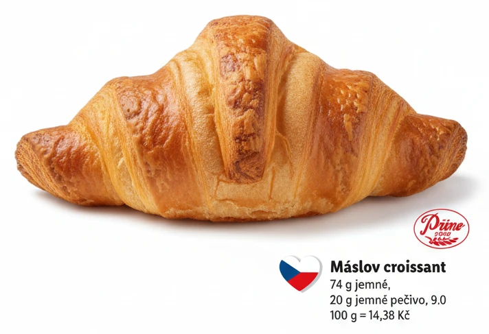 Máslový croissant