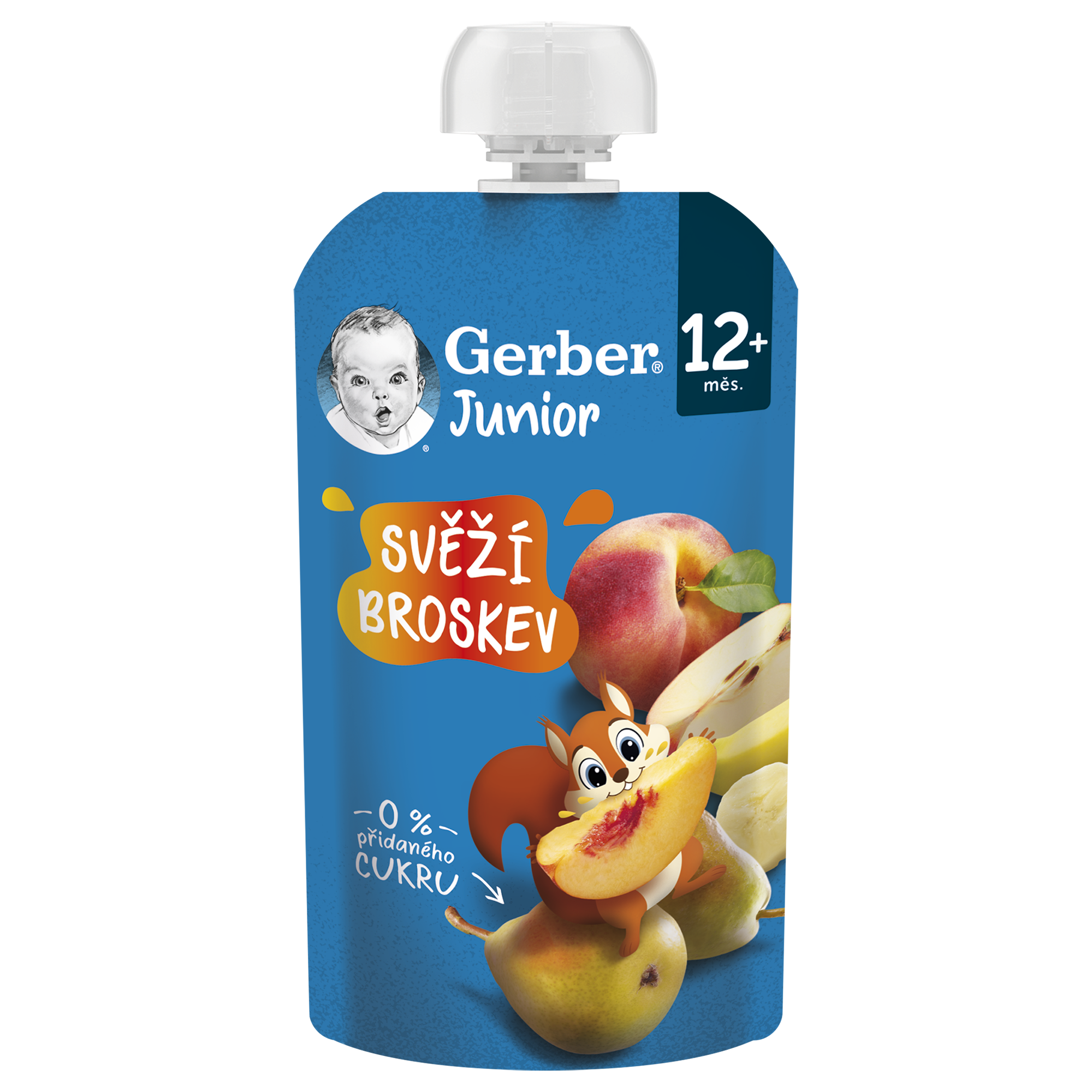 Gerber Junior kapsička svěží broskev