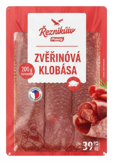 Zvěřinová klobása Řezníkův talíř
