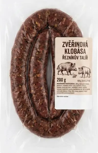 Zvěřinová klobása Řezníkův talíř
