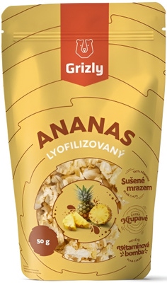 GRIZLY Ananas lyofilizovaný