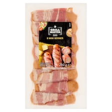 Grill Master Mini párky se sýrem obalené ve slanině 250g