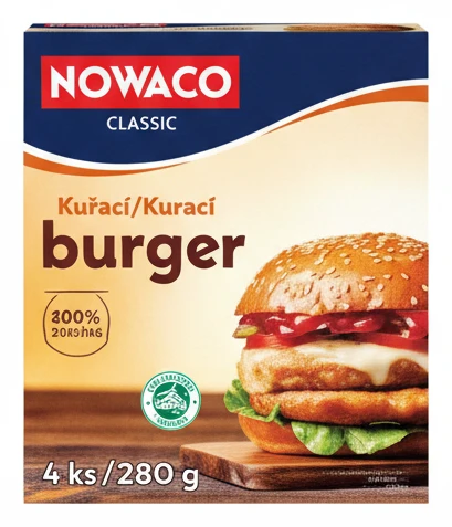 NOWACO Burger kuřecí předsmažený