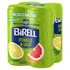 Birell S příchutí pomelo & grep 4 x 0,33l (1,32l)