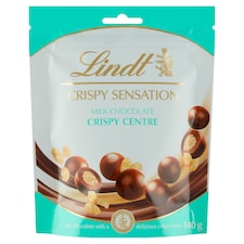 Lindt Crispy Sensation mléčné čokoládové bonbóny s náplní z oplatky 140g