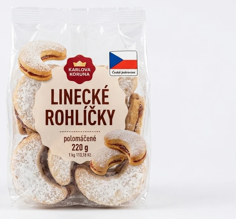 Linecké rohlíčky Karlova koruna
