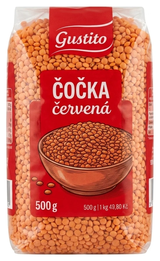 Čočka červená Gustito