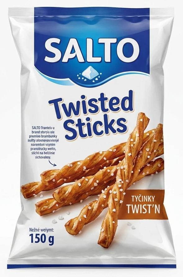 Tyčinky Twist'n'Snack Salto