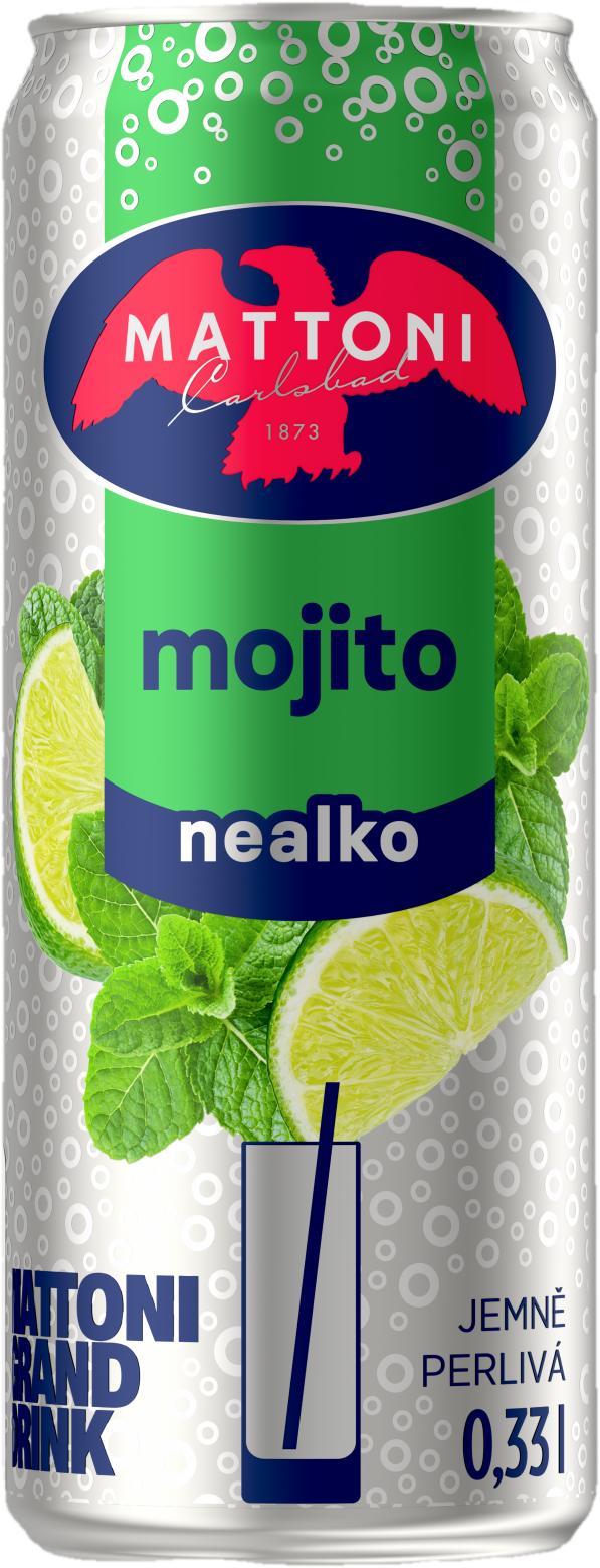 Mattoni Nealko drink mojito plech