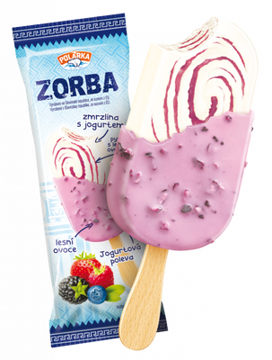 Polarka Zorba zmrzlina lesní ovoce