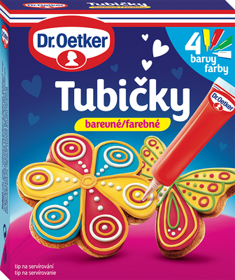 Dr. Oetker Tubičky 4x barevné