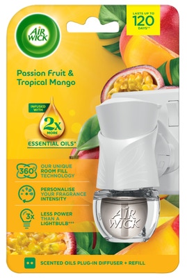 Air Wick Elektrický osvěžovač vzduchu – strojek a náplň – Maracuja a tropické mango