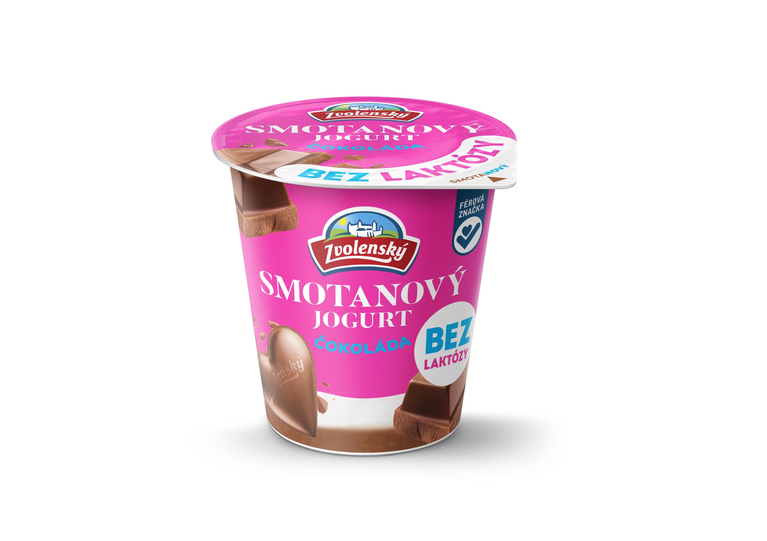 Zvolenský smetanový jogurt bez laktózy čokoláda 145g