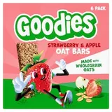 Goodies ovesné tyčinky jahoda a jablko 6 x 23g