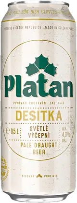 Platan Desítka světlé výčepní plech