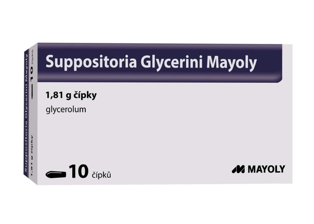 SUPPOSITORIA GLYCERINI MAYOLY 1,81G čípek 10