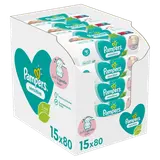 Pampers Sensitive Vlhčené ubrousky XXL 15x80ks