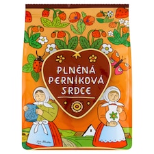 Plněná perníková srdce 160g