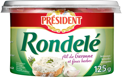 Président Rondelé s česnekem a bylinkami