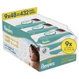 Pampers Aqua Soft Touch dětské čisticí ubrousky 9×48 ks
