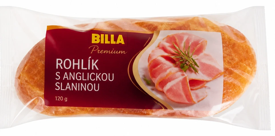 Rohlík s anglickou slaninou