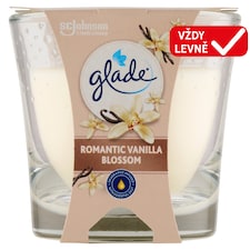Glade Romantic Vanilla Blossom parfémovaná svíčka 112g