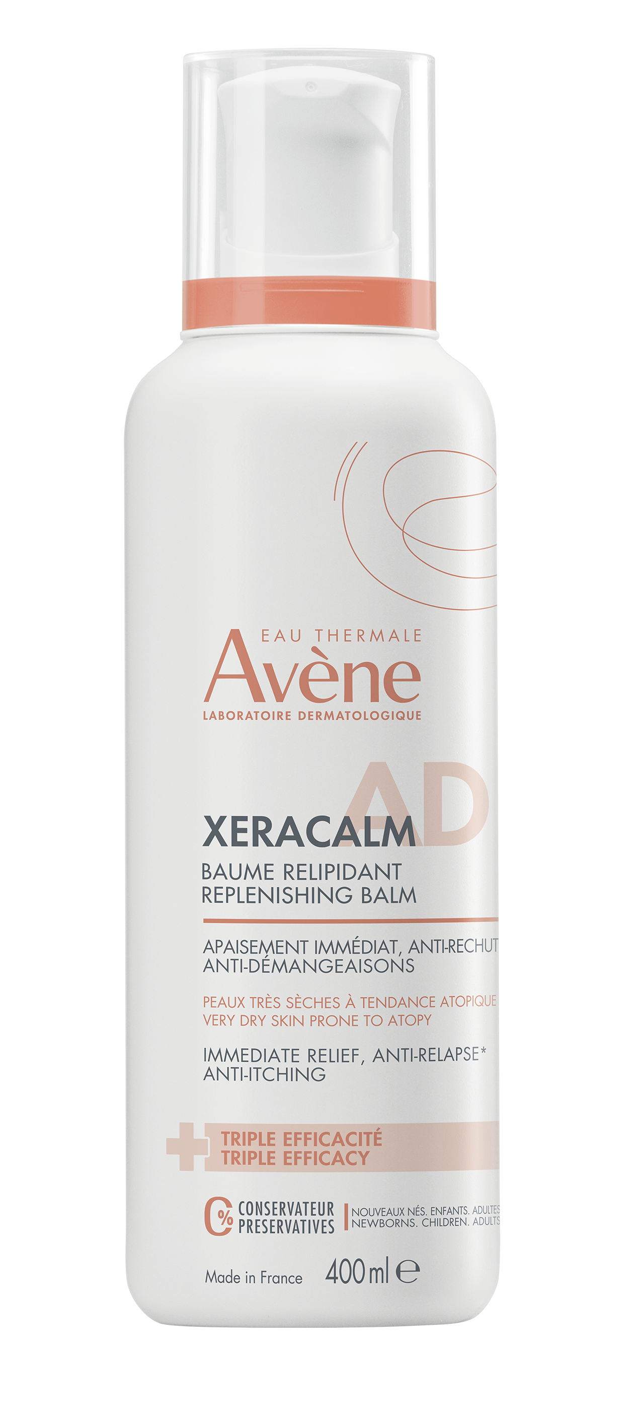 AVENE XeraCalm A.D. Relipidační balzám 400ml
