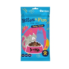 Akinu BITES & FUN Jehněčí kousky pamlsek pro kočky 60 g