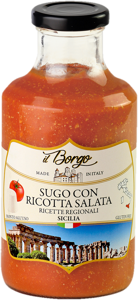 Cascina San Cassiano Sicílie rajčatová omáčka se sýrem Ricotta Salata