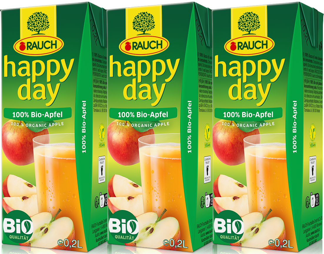 Rauch BIO Happy Day 100% jablko 3×0,2 l
