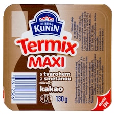 Mlékárna Kunín Termix maxi s tvarohem a smetanou příchuť kakao 130g
