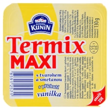 Mlékárna Kunín Termix maxi s tvarohem a smetanou s příchutí vanilka 130g