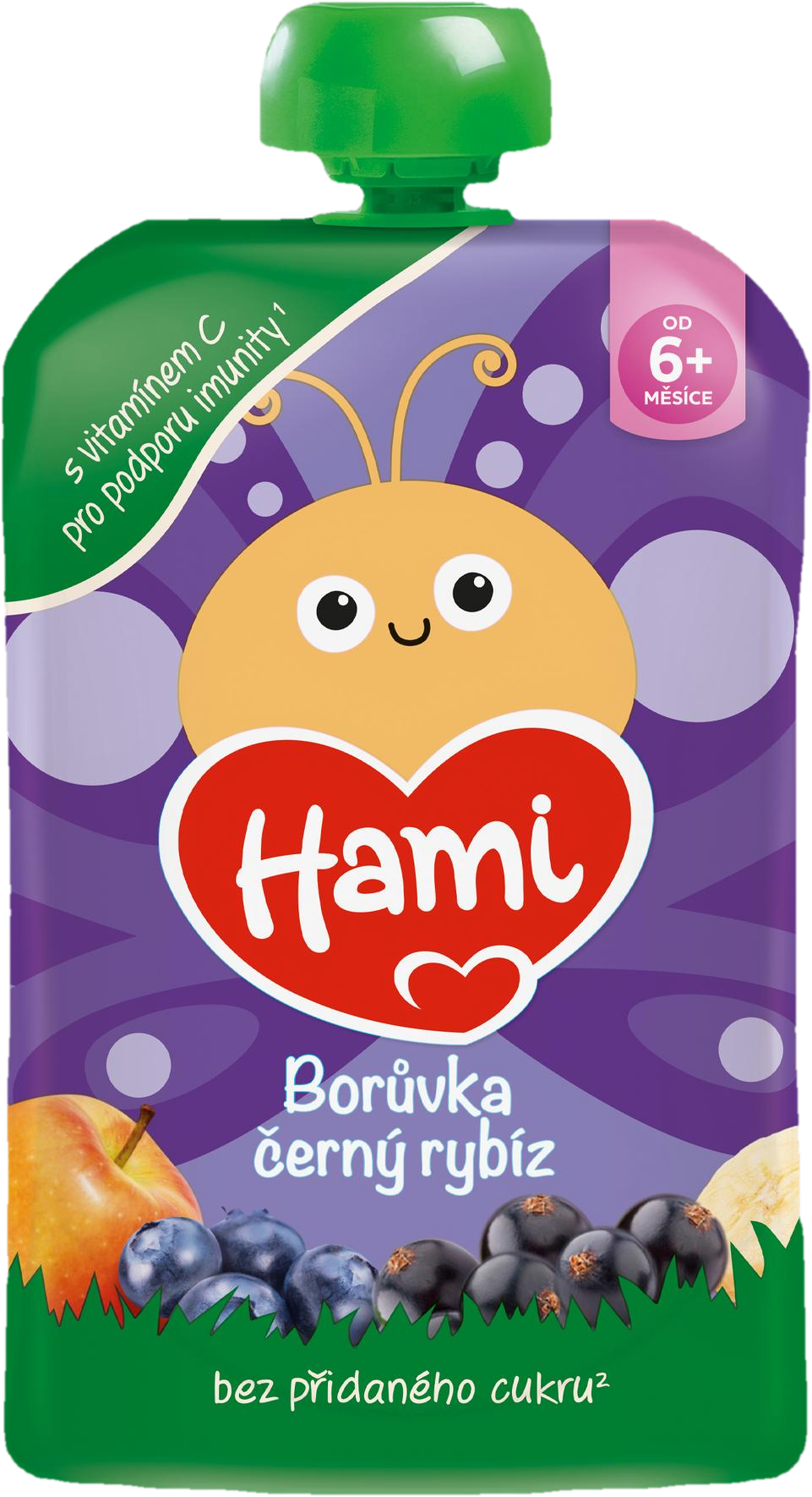 Hami Kapsička jablko, banán, černý rybíz a borůvky