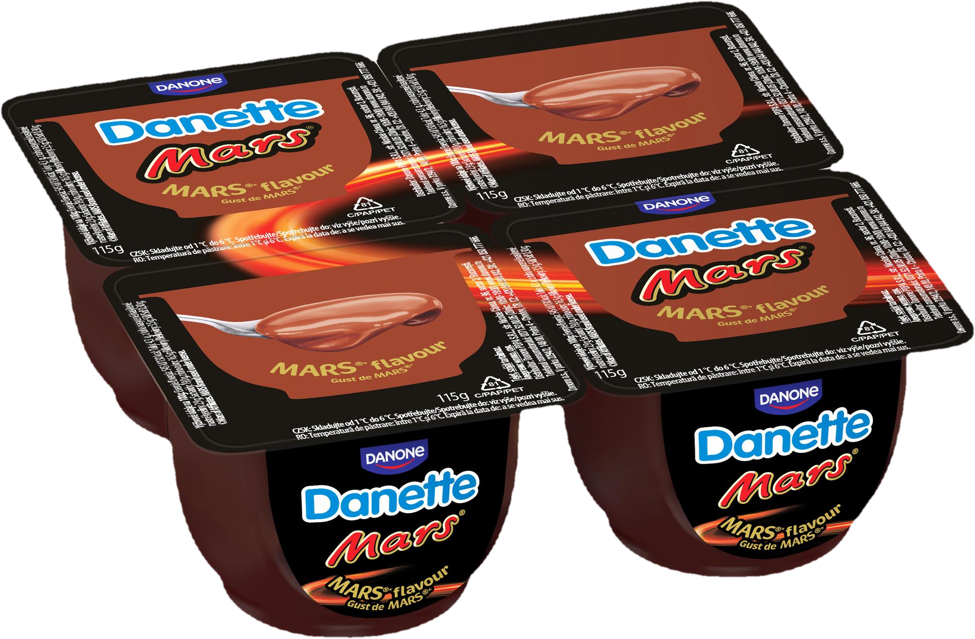 Danette Dezert s příchutí Mars (4×115 g)