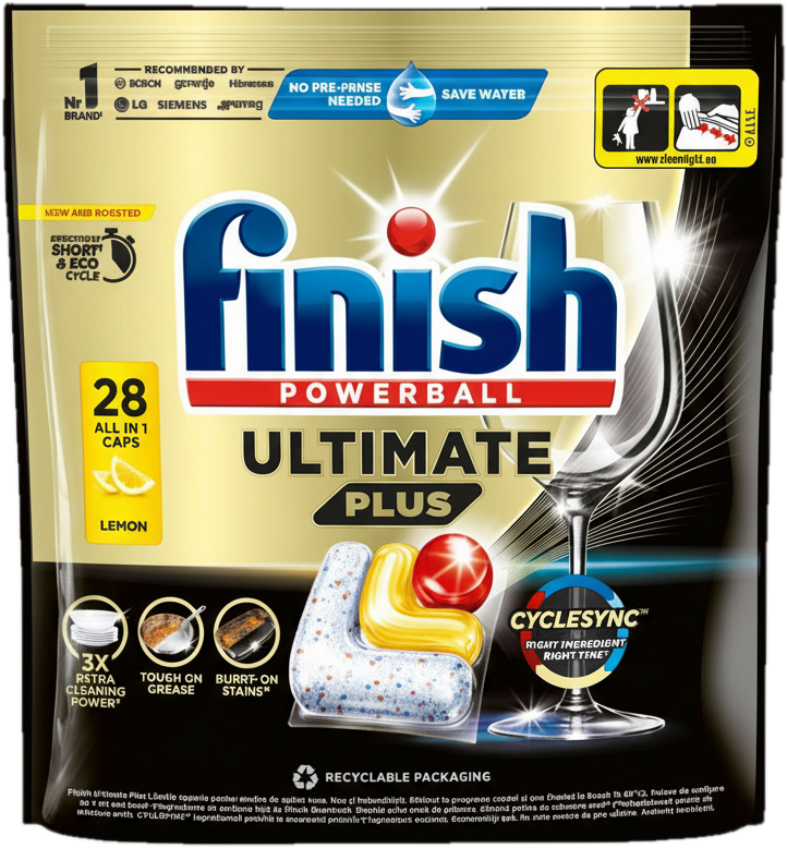 Finish Ultimate Plus All in 1 Lemon kapsle do myčky nádobí