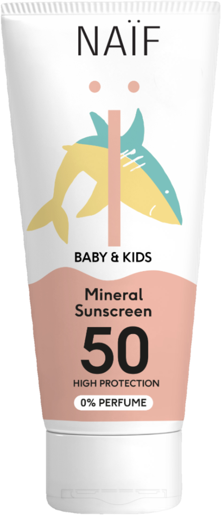 NAÏF Ochranný krém na opalování SPF 50 bez parfemace pro děti a miminka