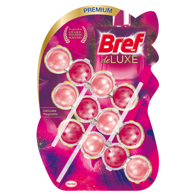 Bref DeLuxe Magnolia tuhý WC blok 3x50g
