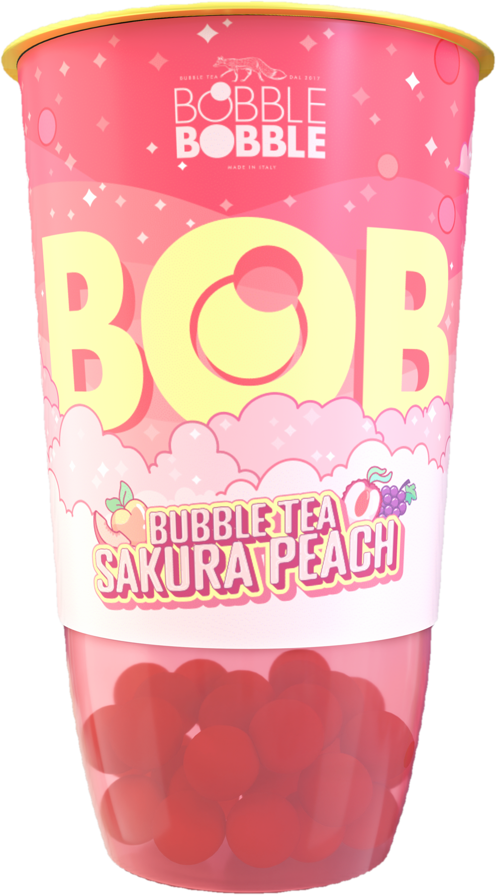 Bobble Bobble Bob Bubble tea sakura peach