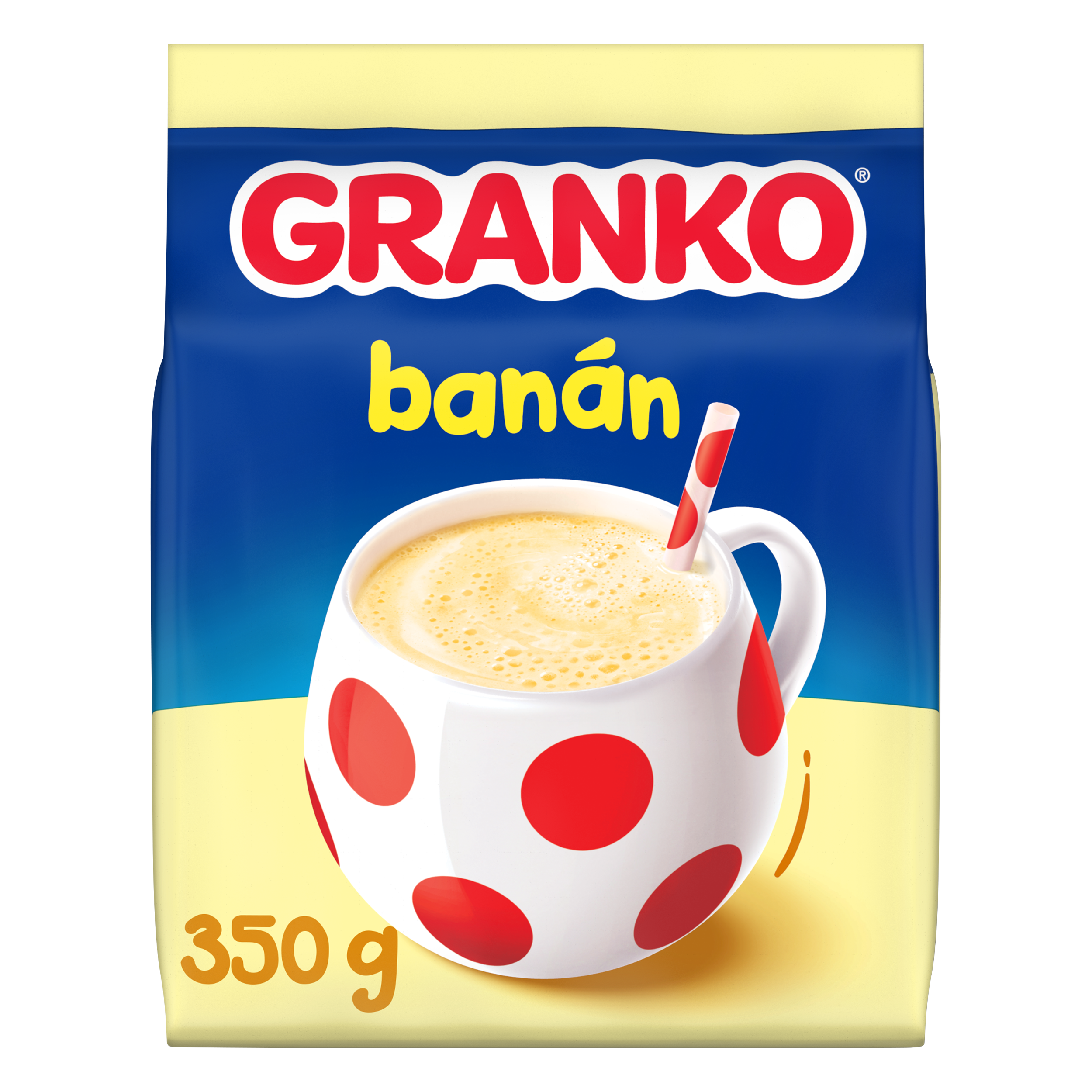 Granko Slazená rozpustná směs pro přípravu nápoje s příchutí banánu