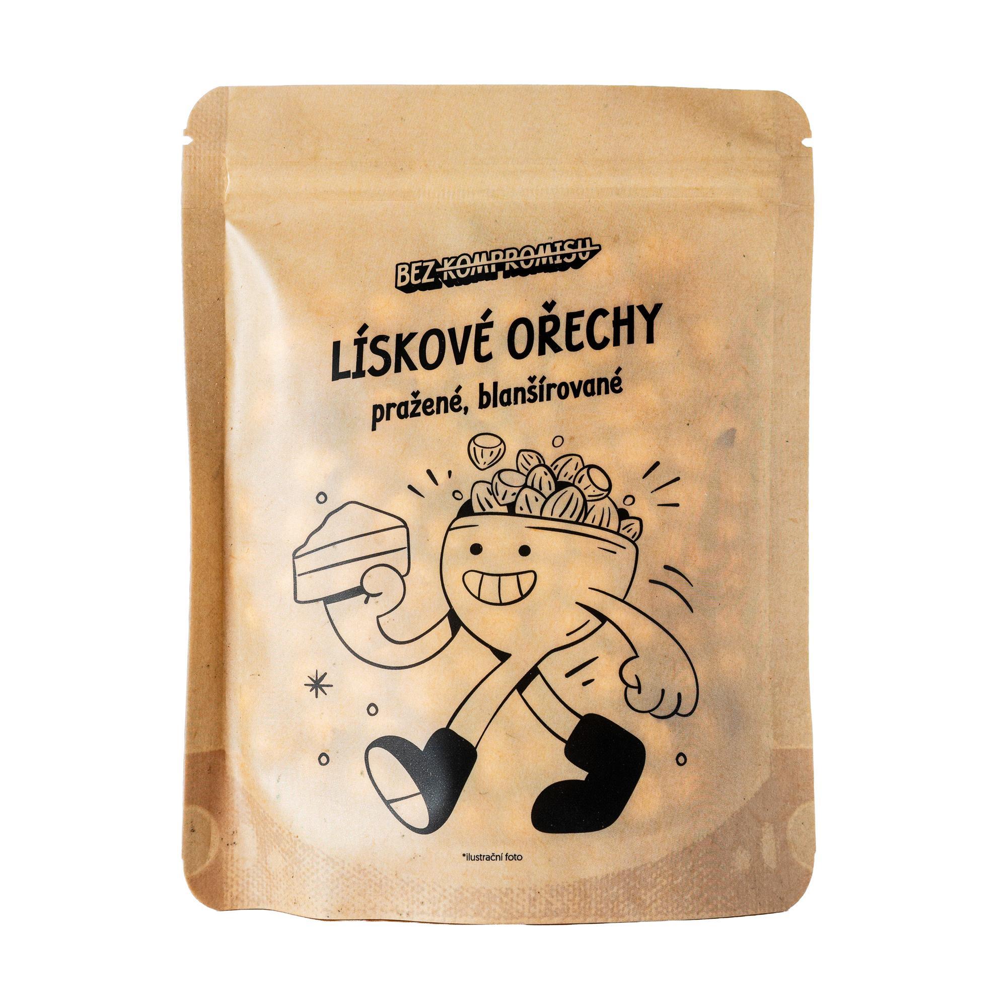 Lískové ořechy pražené blanšírované