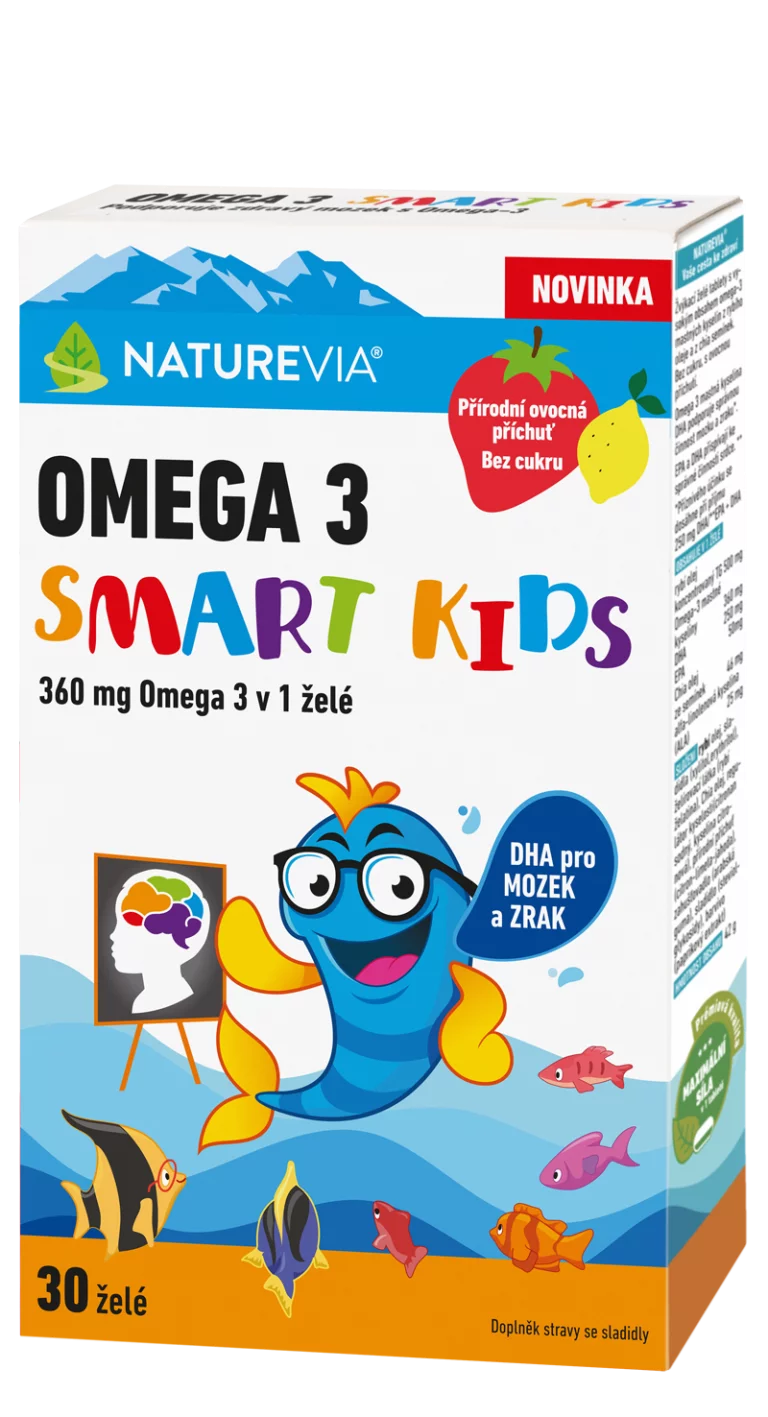 Naturevia Omega 3 Smart Kids 30 želé