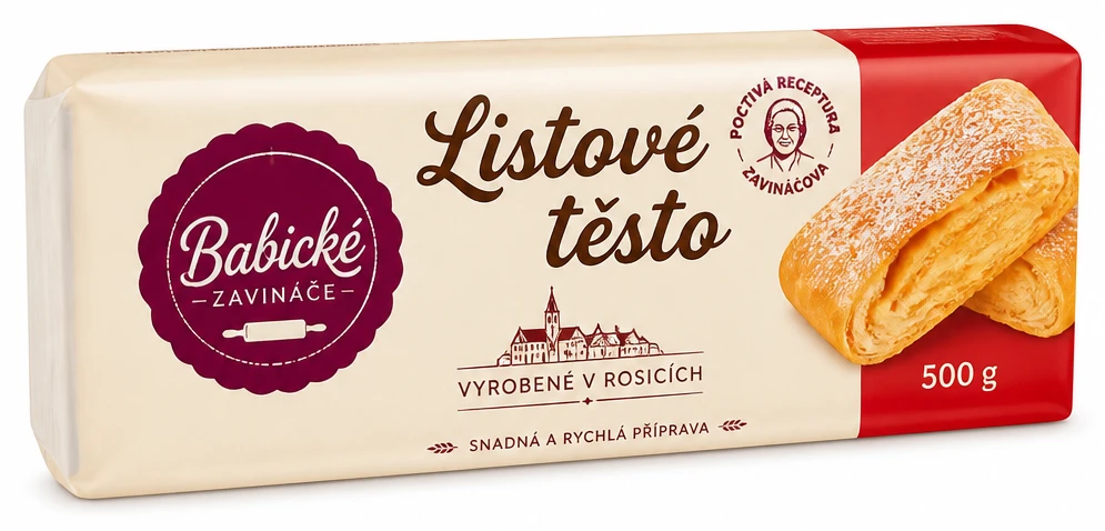 Babické listové těsto vyrobené v Rosicích