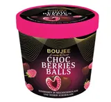 Boujee maliny v mléčné čokoládě a bílé čokoládě mražené 140g