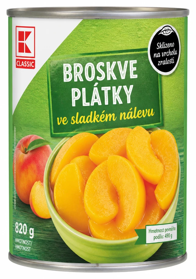 Broskve plátky v sirupu