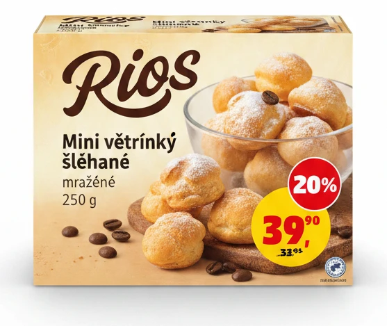 Mini větrníky šlehané Café Time mražené