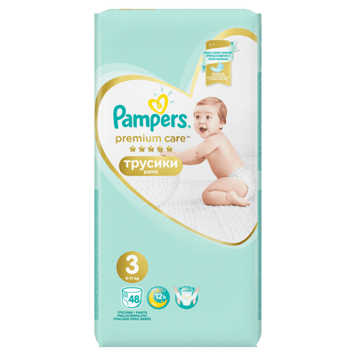 Pampers Pants Premium Care Plenkové kalhotky vel. 3 (6-11kg)