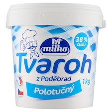 Milko Tvaroh z Poděbrad polotučný 1kg