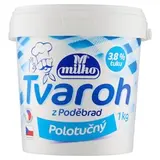 Milko Tvaroh z Poděbrad polotučný 1kg