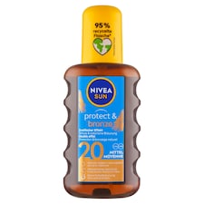 Nivea Sun Protect & Bronze Olej na opalování ve spreji podporující zhnědnutí OF 20 200ml