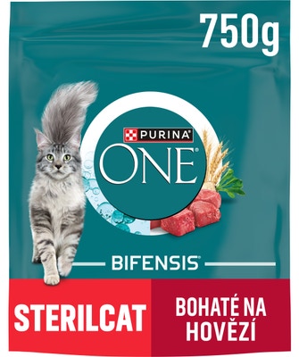 Purina ONE Bifensis Sterilised granule pro kočky, hovězí